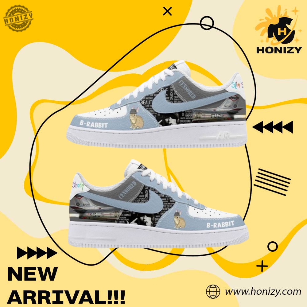 Graphic Trendy Custom Shoes 18 Eminem Brabbit Unisex Nike Air Force 1 Shoes