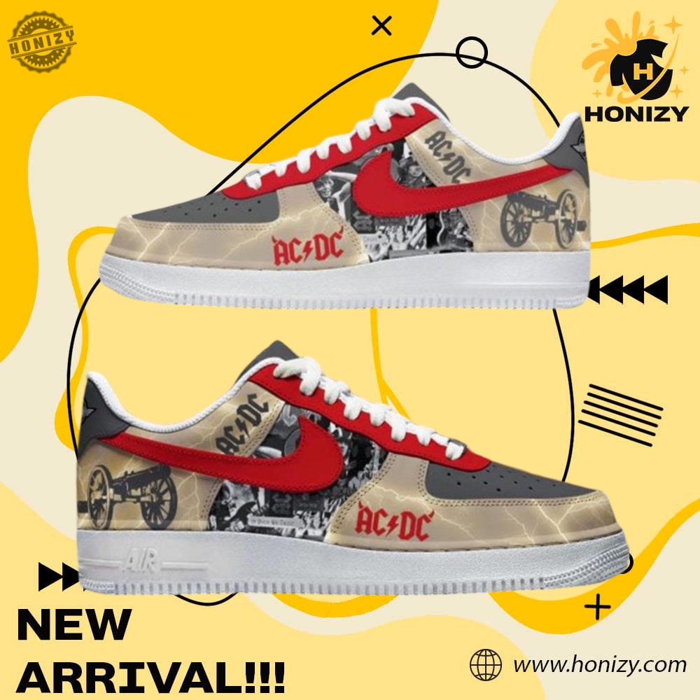 Graphic Trendy Custom Shoes 27 Acdc For Those About To Rock We Salute You Music Unisex Air Force 1 Shoes