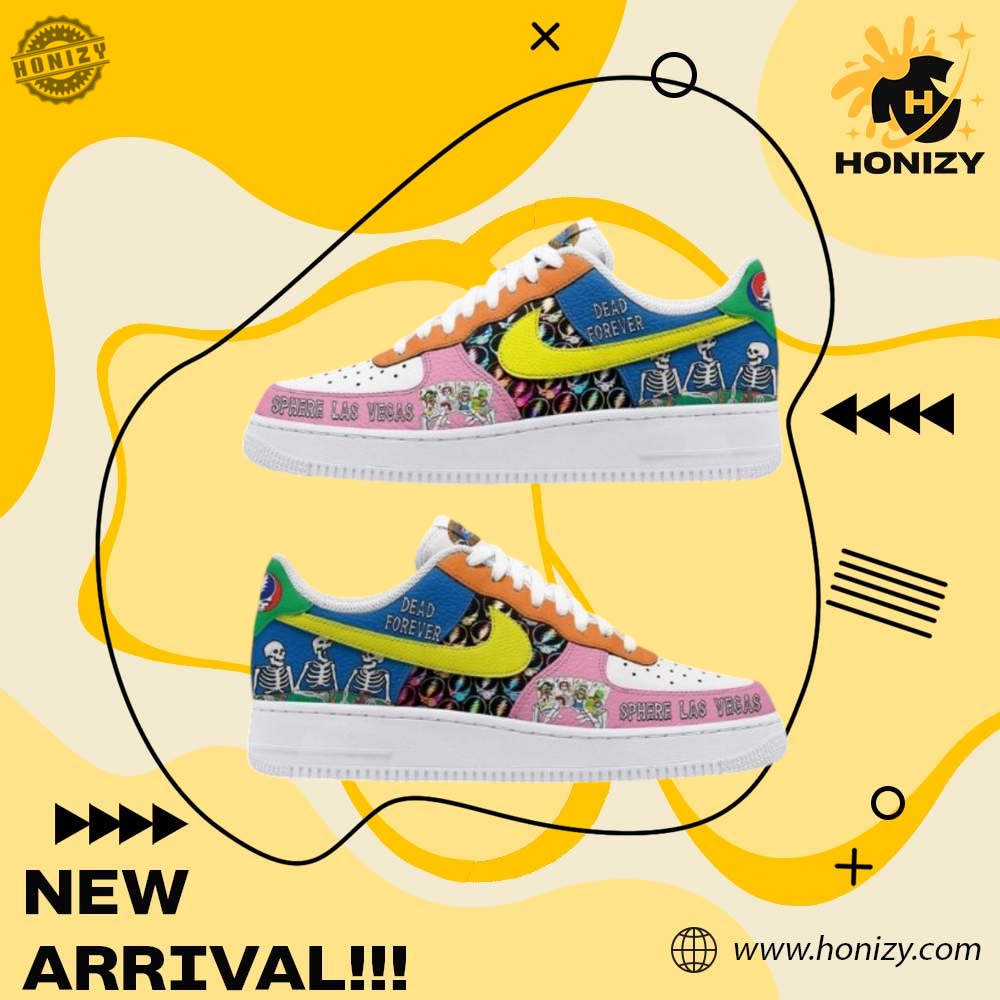 Graphic Trendy Custom Shoes 29 Grateful Dead Sphere Las Vegas Unisex Nike Air Force 1 Shoes