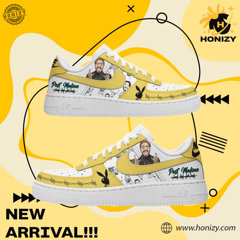Graphic Trendy Custom Shoes 31 Post Malone Hot Unisex Nike Air Force 1 Shoes