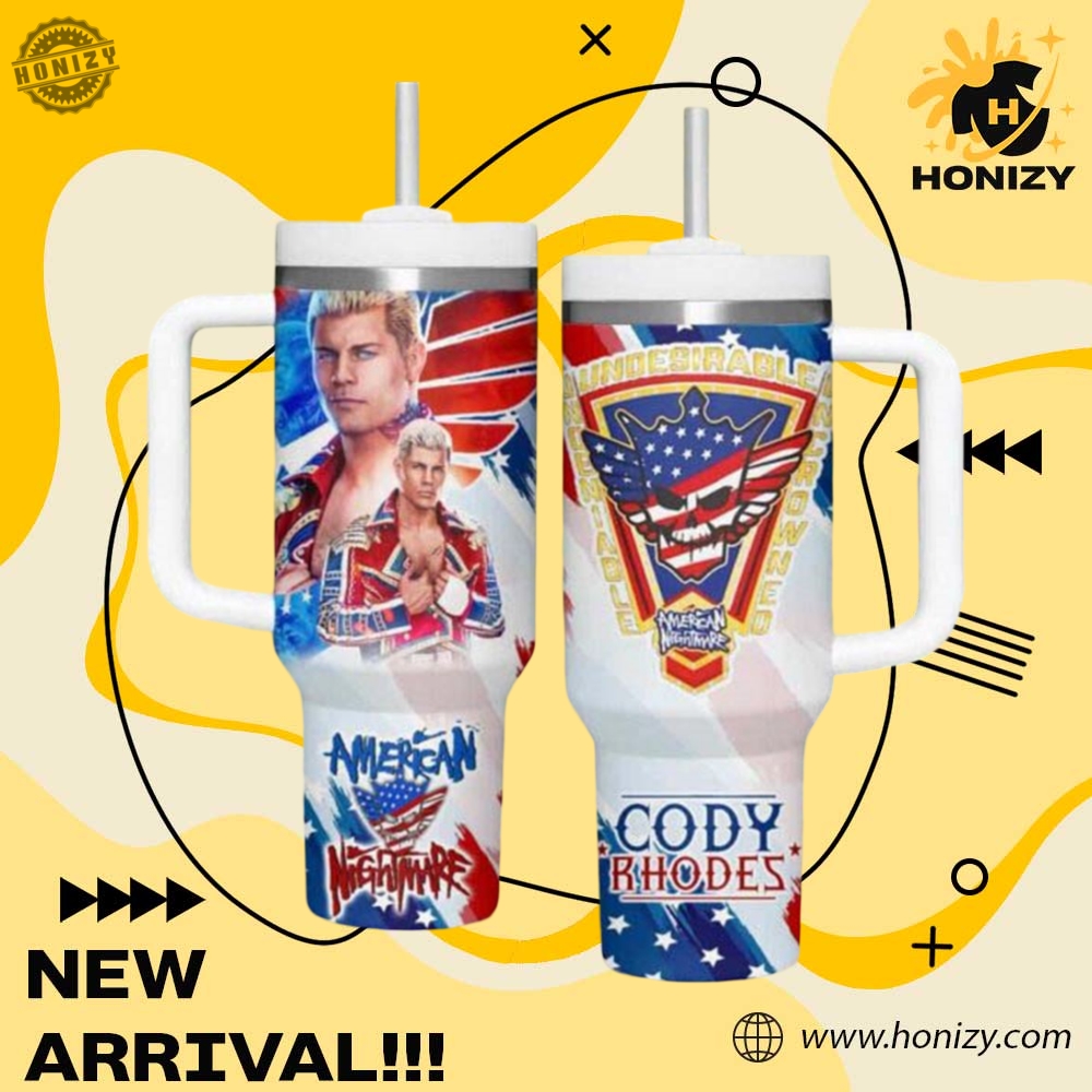 Trendy Music, Sport Custom 3D Stanley Tumbler 3 American Nightmare Cody Rhodes Trendy Stanley Tumbler