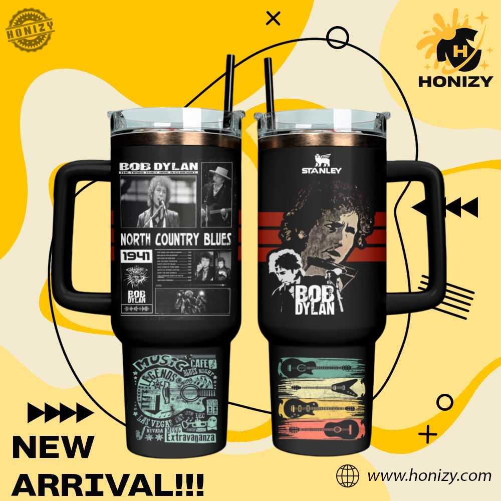 Trendy Music, Sport Custom 3D Stanley Tumbler 6 Music Bob Dylan Trendy Stanley Tumbler
