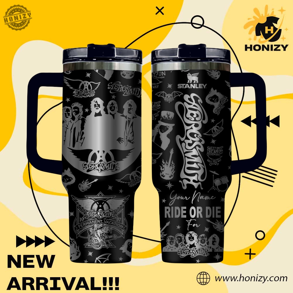 Trendy Music, Sport Custom 3D Stanley Tumbler 14 Aerosmith Music Custom Name Stanley Trendy Tumbler