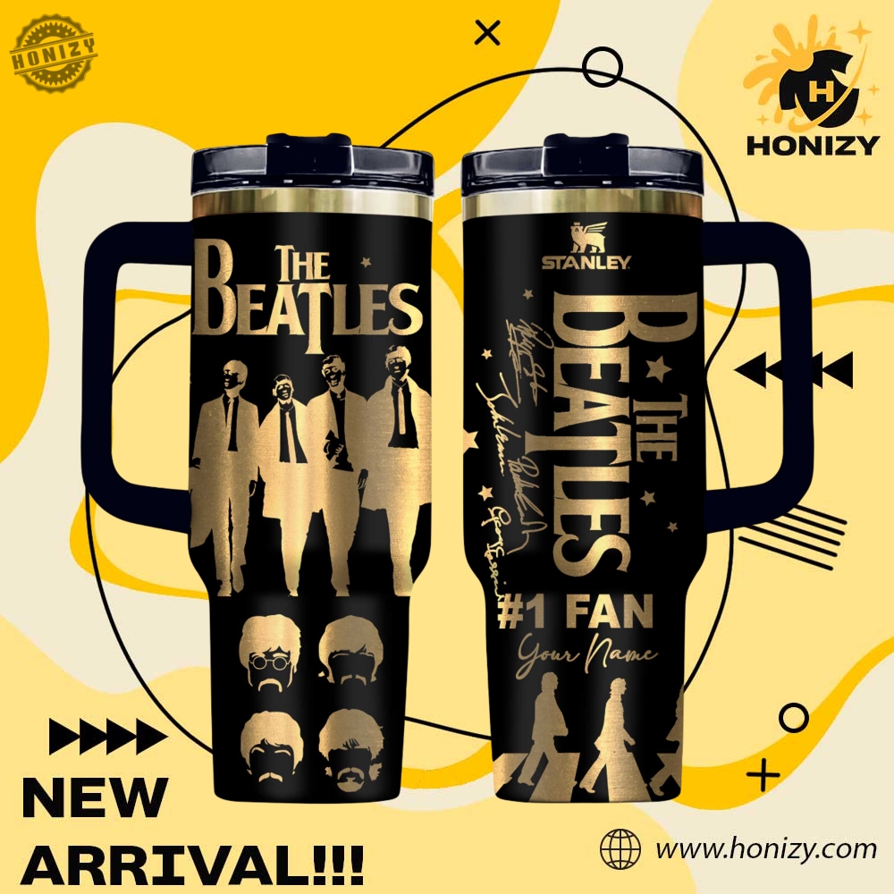 Trendy Music, Sport Custom 3D Stanley Tumbler 16 The Beatles Music Custom Name Stanley Trendy Tumbler