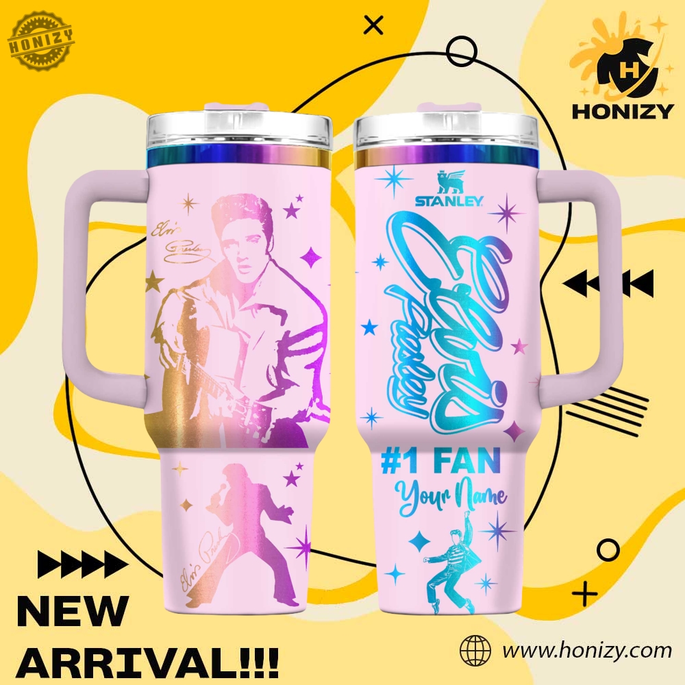 Trendy Music, Sport Custom 3D Stanley Tumbler 21 Elvis Presley Legend Music Custom Name Stanley Trendy Tumbler