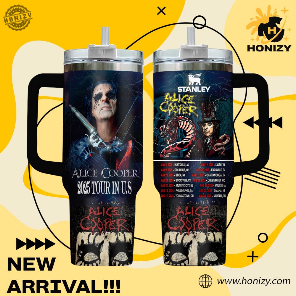 Trendy Music, Sport Custom 3D Stanley Tumbler 26 Alice Cooper Music Stanley Trendy Tumbler