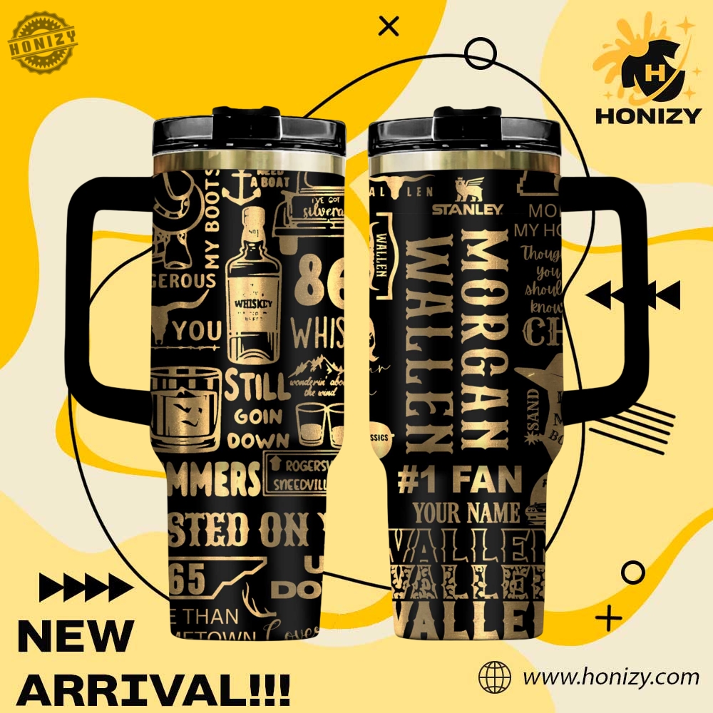 Trendy Music, Sport Custom 3D Stanley Tumbler 30 Morgan Wallen Custom Name Stanley Trendy Tumbler