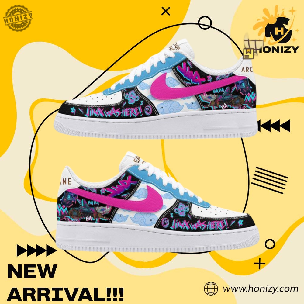 Nike Air Force 1 Graphic Shoes 21 Jinx Custom Graphic Nike Air Force 1 Shoes