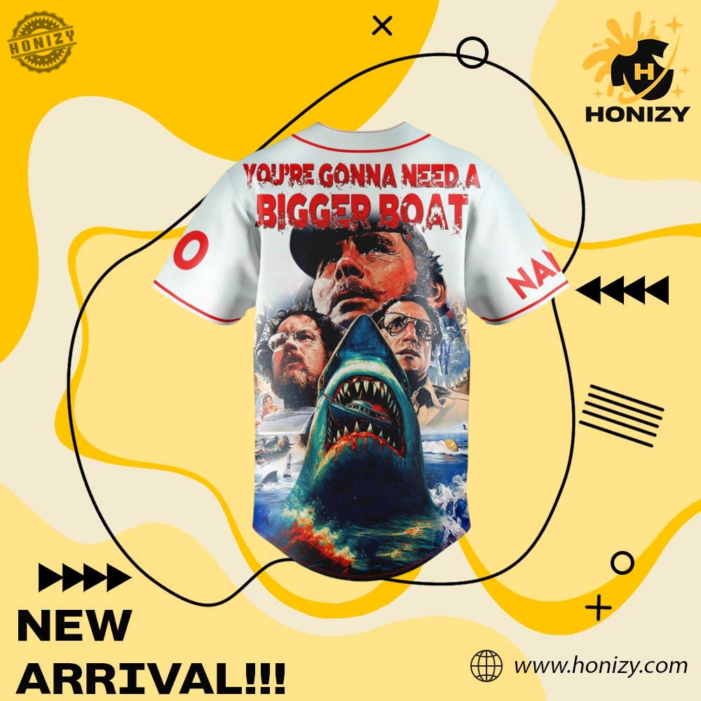 Jaws Movie Youre Gonna Need A Bigget Boat Unisex Baseball Jersey 5 Jaws Movie You’re Gonna Need A Bigget Boat unisex Baseball Jersey