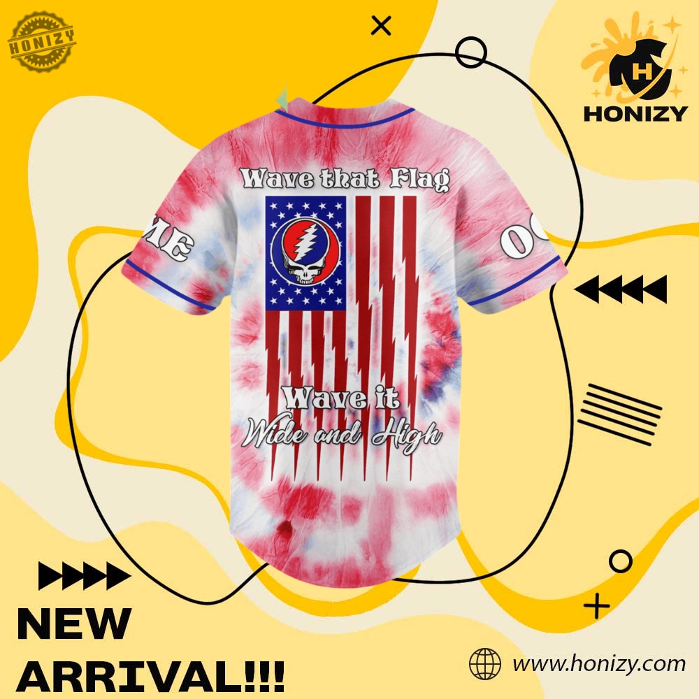 Grateful Dead Music Happy Independence Day 3D Personalized Unisex Baseball Jersey 5 Grateful Dead Music Happy Independence Day 3D Personalized unisex Baseball Jersey