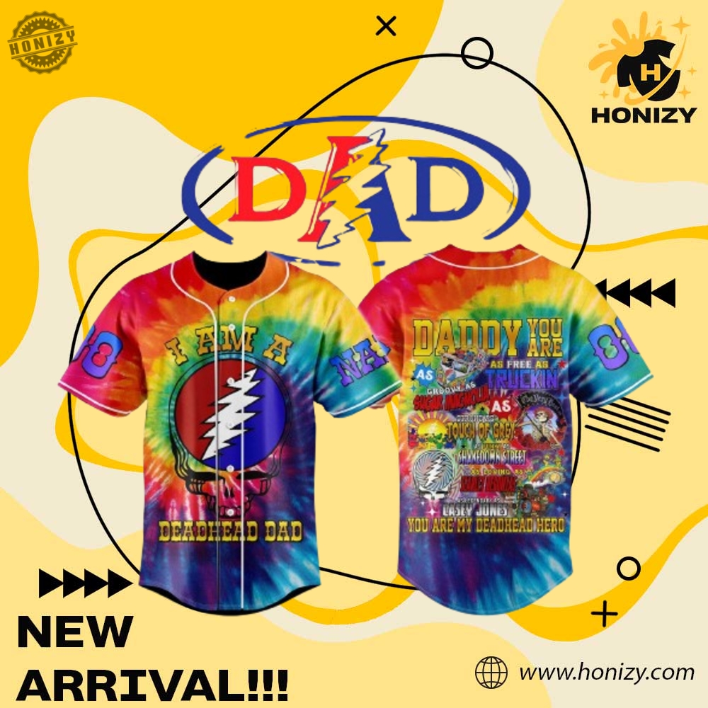 Music, Movie, Sport Jersey Shirt 19 Grateful Dead Music Fathers Day You Are My Deadhead Hero Personalized Unisex Baseball Jersey