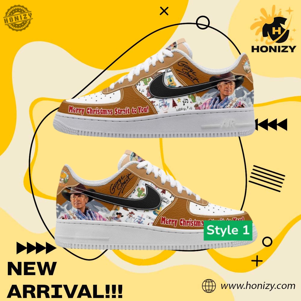 Hot Design Graphic Air Force 1 Shoes 11 George Strait Music Custom Graphic Nike Air Force 1 Shoes