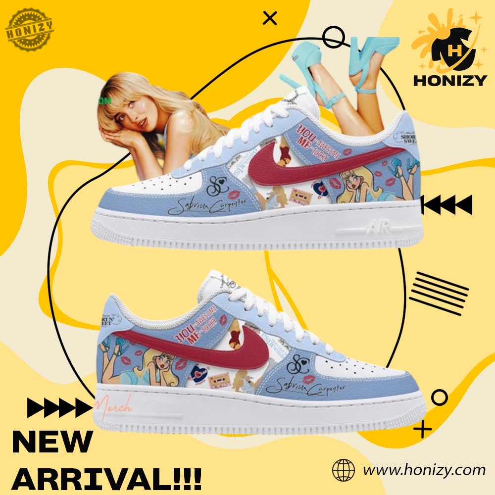 Hot Design Graphic Air Force 1 Shoes 17 Sabrina Carpenter Music Singer Custom Graphic Nike Air Force 1 Shoes