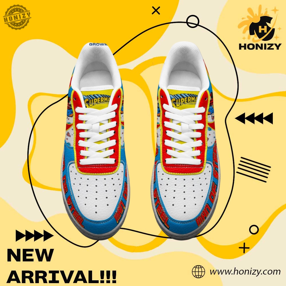 Superman Movie Man Of Steel Custom Graphic Nike Air Force 1 Shoes 4 Superman Movie Man Of Steel Custom Graphic Nike Air Force 1 Shoes