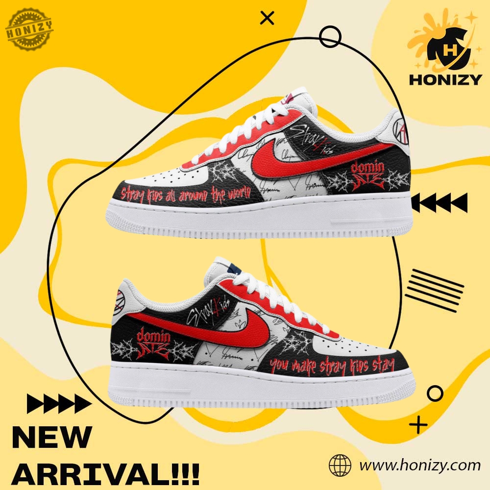 Stray Kids Kpop Dominate All Around The World Concert Custom Graphic Nike Air Force 1 Shoes honizy 1
