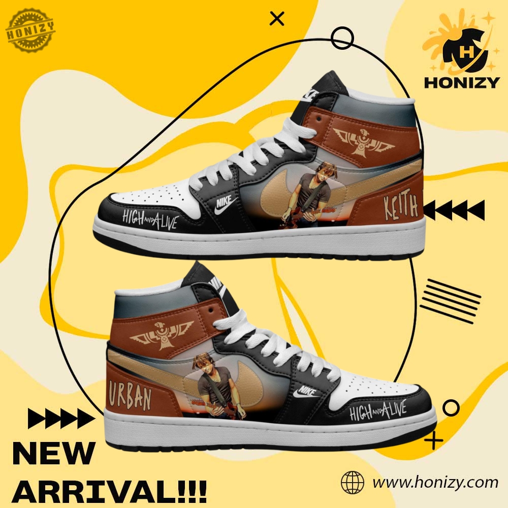 Keith Urban Music High And Alive World Tour Custom Graphic Nike Air Jordan 1 Shoes honizy 1