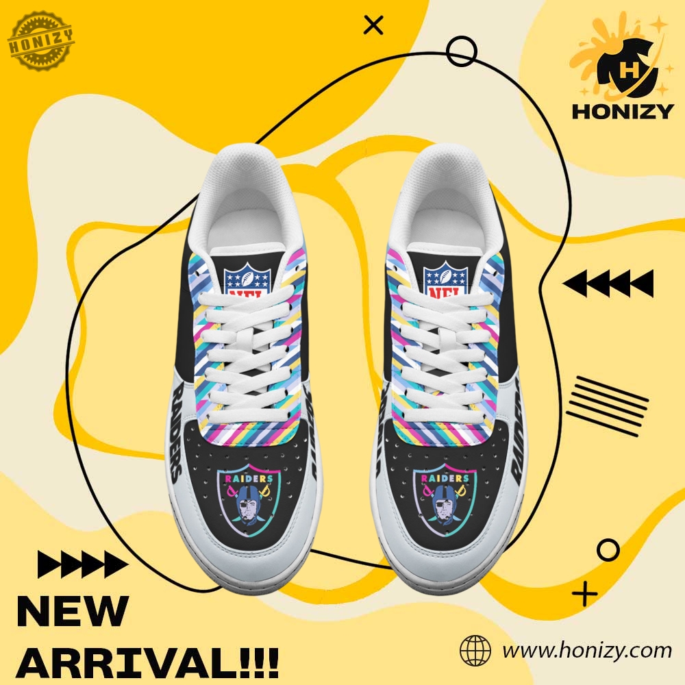 Nfl Football Las Vegas Raiders Crucial Catch Cancer Custom Graphic Nike Air Force 1 Shoes 5 NFL Football Las Vegas Raiders Crucial Catch Cancer Custom Graphic Nike Air Force 1 Shoes
