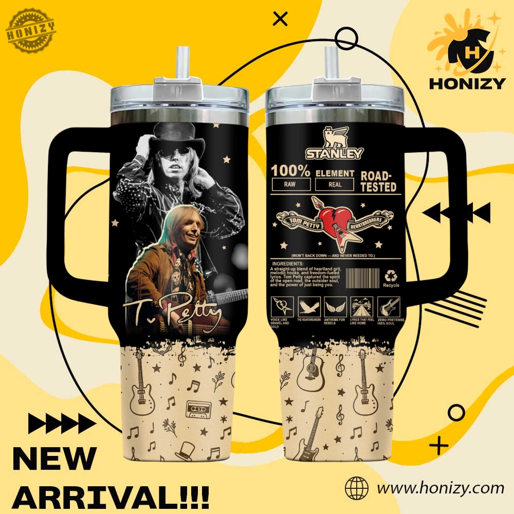 Music Graphic 3D Stanley Cup Tumbler With Handle 11 Tom Petty Music Official Stanley Cup Tumbler With Handle