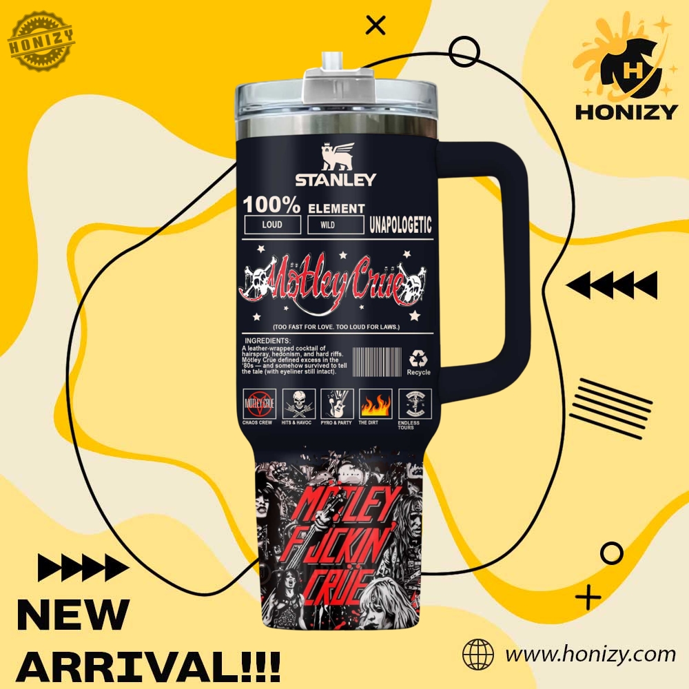 Mötley Crüe Music Official Stanley Cup Tumbler With Handle 4 Mötley Crüe Music official Stanley Cup Tumbler With Handle