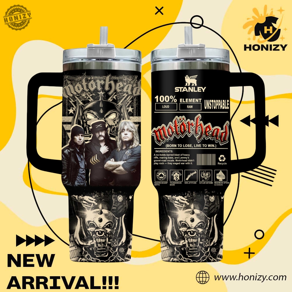Music Graphic 3D Stanley Cup Tumbler With Handle 16 Motörhead Music Official Stanley Cup Tumbler With Handle