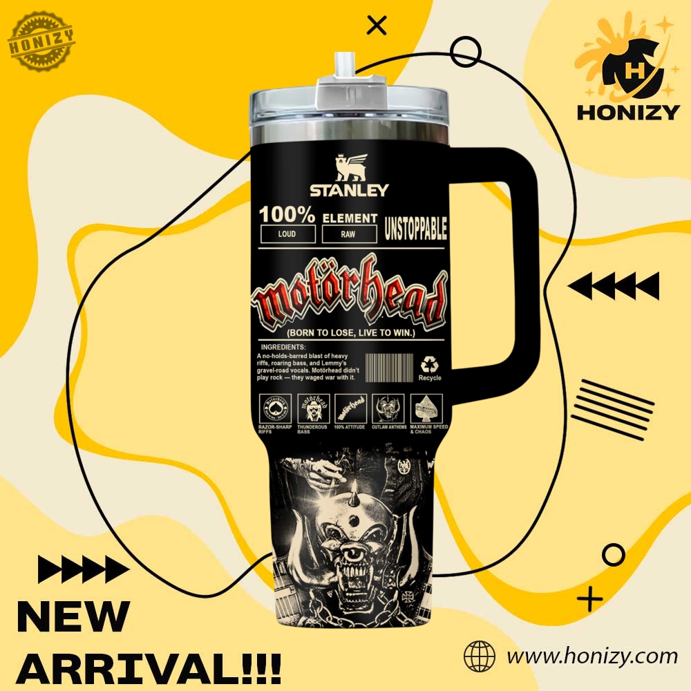 Motörhead Music Official Stanley Cup Tumbler With Handle 5 Motörhead Music official Stanley Cup Tumbler With Handle