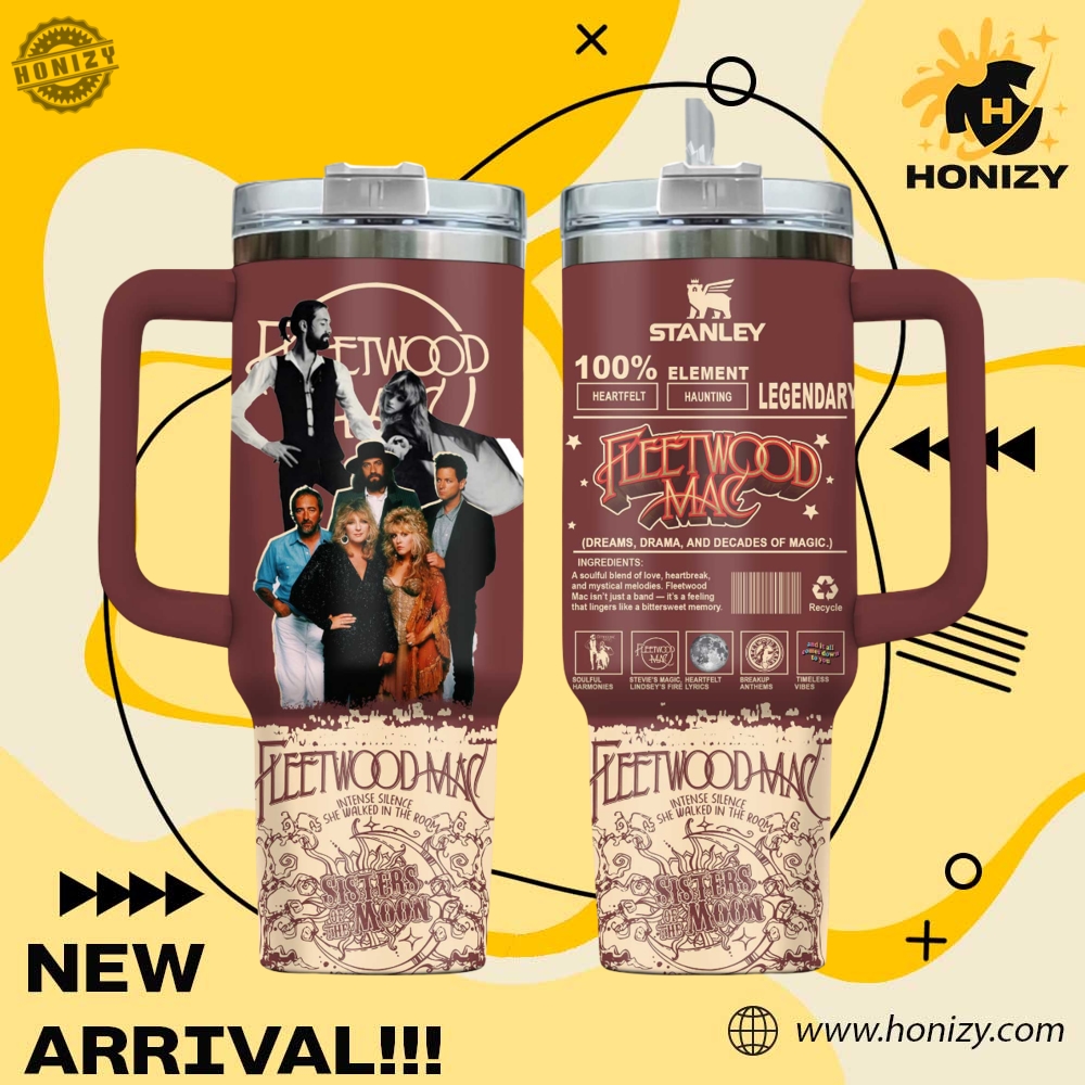 Music Graphic 3D Stanley Cup Tumbler With Handle 17 Fleetwood Mac Music Official Stanley Cup Tumbler With Handle
