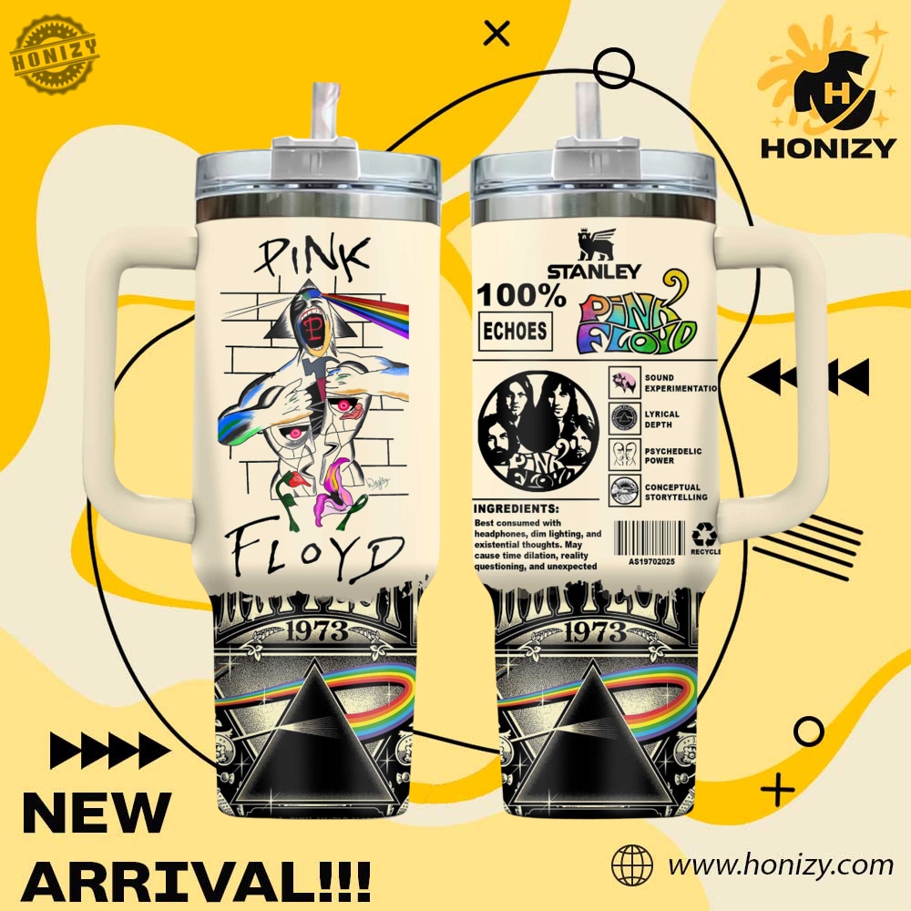 Music Graphic 3D Stanley Cup Tumbler With Handle 18 Pink Floyd Music Official Stanley Cup Tumbler With Handle