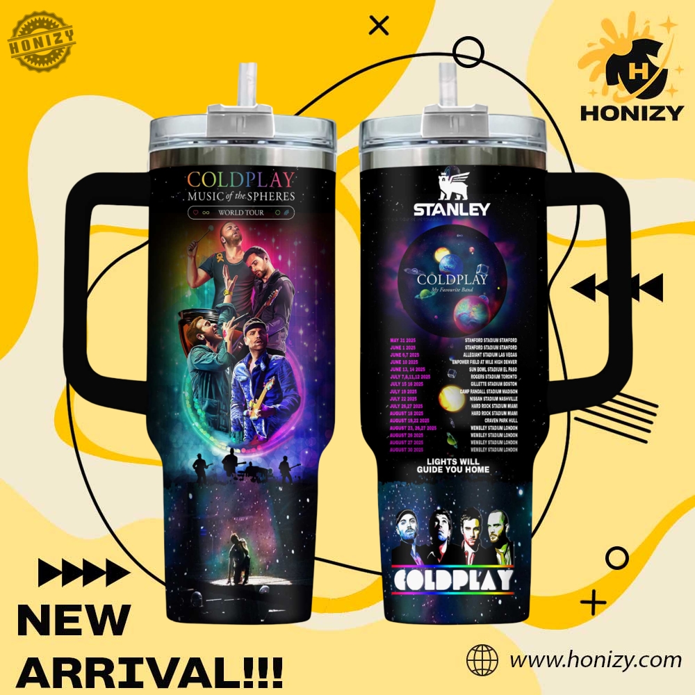 Music Graphic 3D Stanley Cup Tumbler With Handle 22 Coldplay Band Music Official Stanley Cup Tumbler With Handle