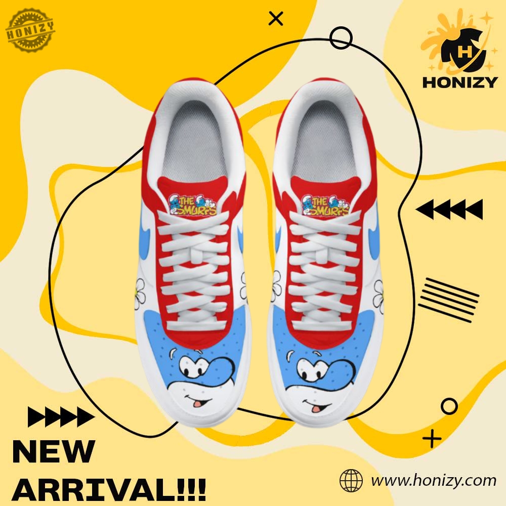 The Smurf Custom Graphic Nike Air Force 1 Shoes Sneakers 4 The Smurf Custom Graphic Nike Air Force 1 Shoes Sneakers