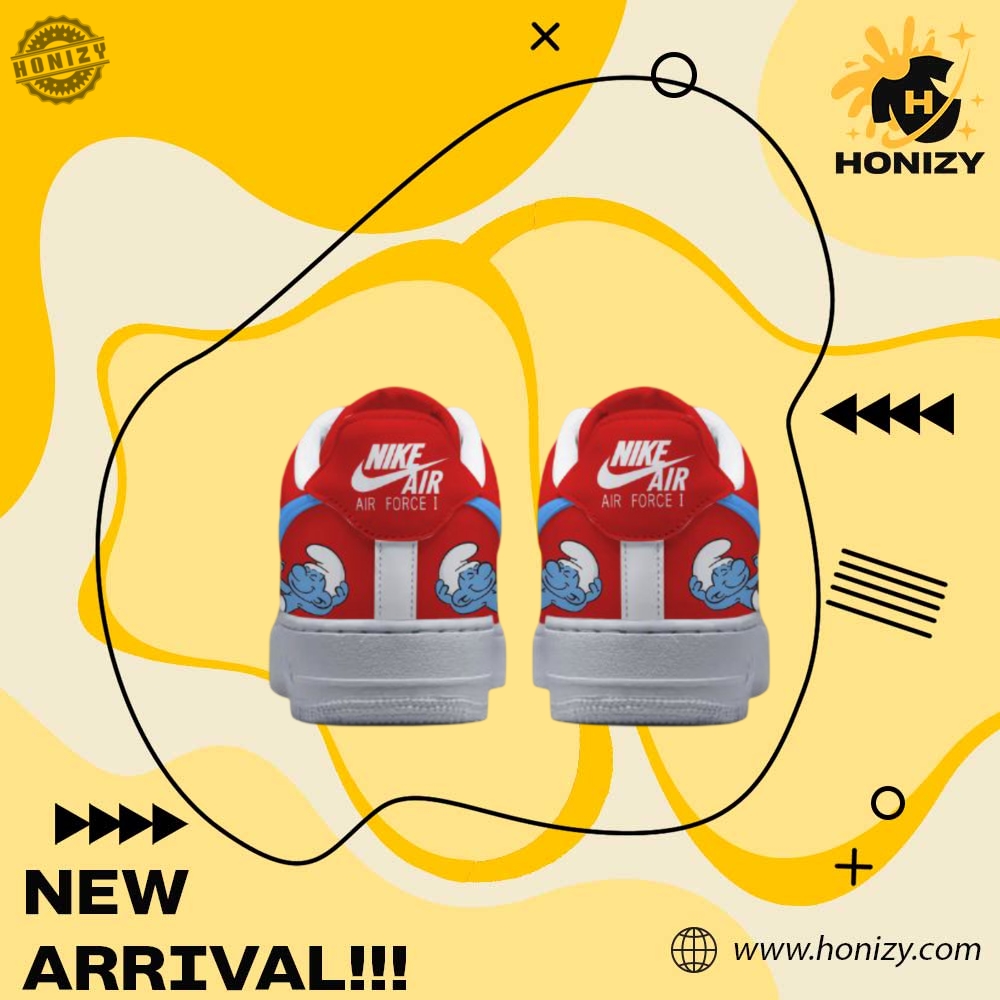 The Smurf Custom Graphic Nike Air Force 1 Shoes Sneakers 5 The Smurf Custom Graphic Nike Air Force 1 Shoes Sneakers