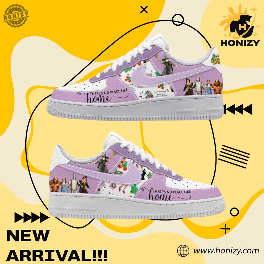 Graphic Art Nike Air Force 1 – Designed to Impress 13 Theres No Place Like Home The Wizard Of Oz Movie Custom Graphic Nike Air Force 1 Shoes