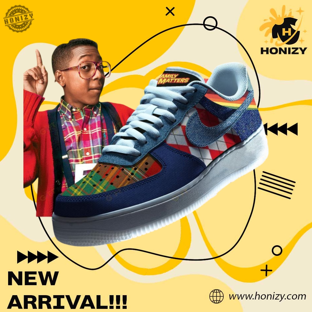 Graphic Art Nike Air Force 1 – Designed to Impress 15 Family Matters Steve Urkel Movie Custom Graphic Nike Air Force 1 Shoes