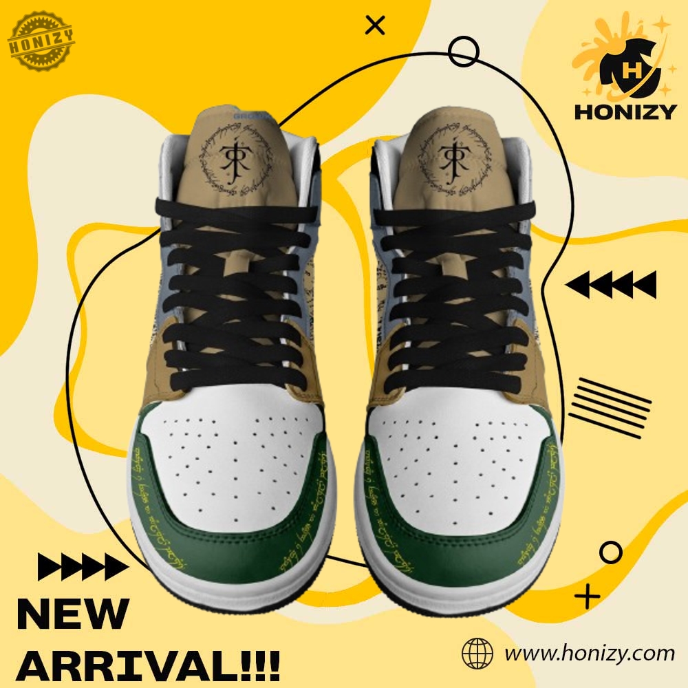 Stylish Unisex Sneakers 3 The Lord Of The Rings 2025 Movie New Unisex Trendy Air Jordan 1 Shoes