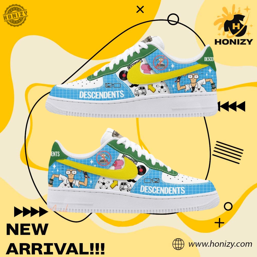 Stylish Unisex Sneakers 12 Descendents Milo Goes To College Christmas Unisex Trendy Air Force 1 Shoes
