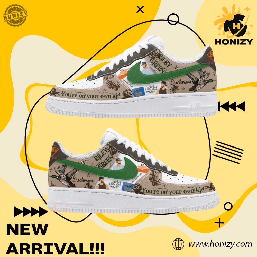 Stylish Unisex Sneakers 13 Riley Green Music Youre On Your Own Kid Unisex Trendy Air Force 1 Shoes