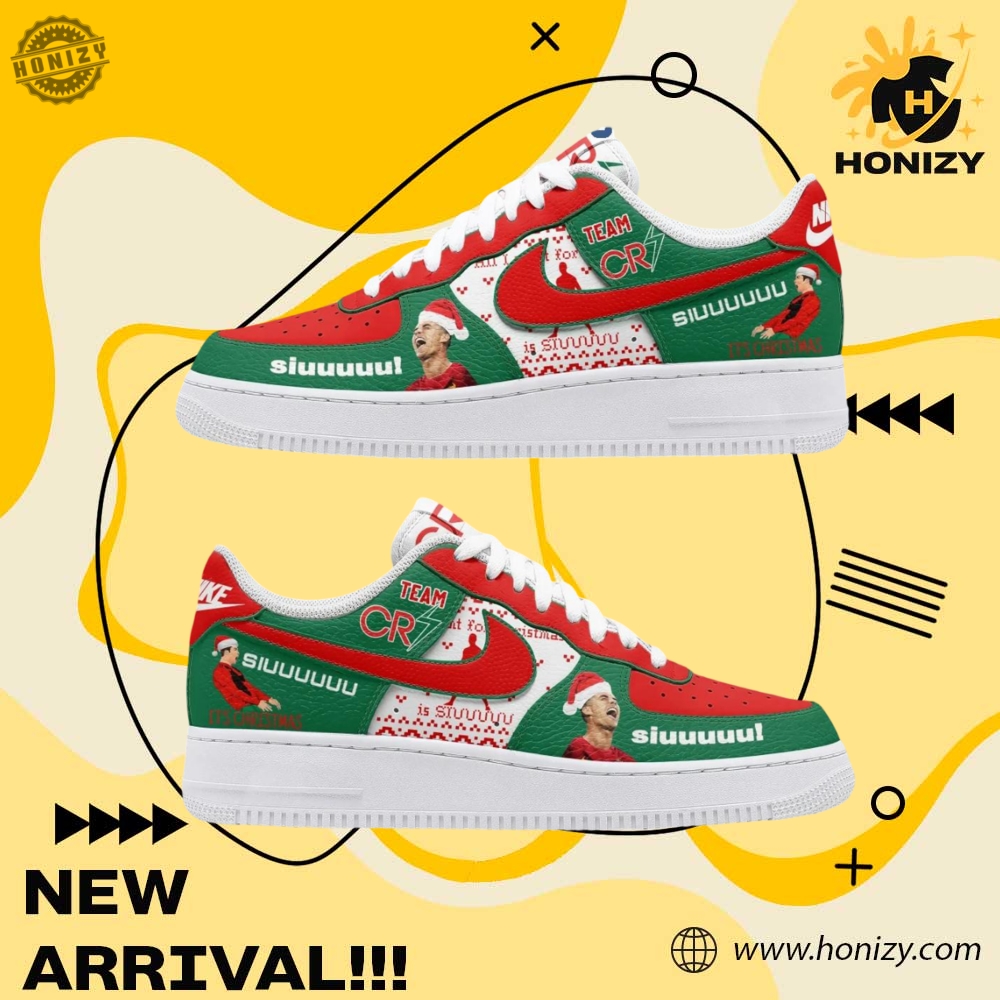 Stylish Unisex Sneakers 17 Cristiano Ronaldo Cr7 Siuuuuu Christmas Unisex Trendy Air Force 1 Shoes
