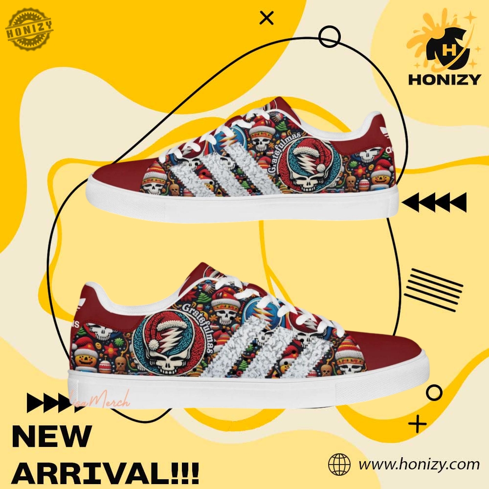 Stylish Unisex Sneakers 28 Grateful Dead Music Band Merry Christmas Happy Dead Holidays Unisex Trendy Stan Smith Shoes