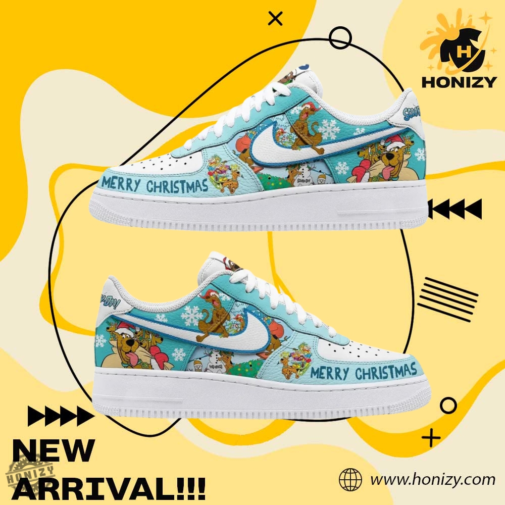 Scoobydoo Skiing Movie Merry Christmas Unisex Trending Air Force 1 Shoes