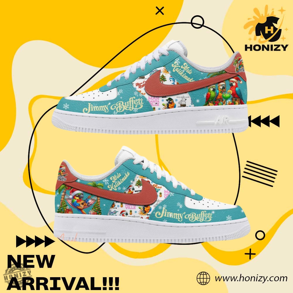 Jimmy Buffett Music Merry Christmas Mele Kalikimaka Unisex Trending Nike Air Force 1 Shoes