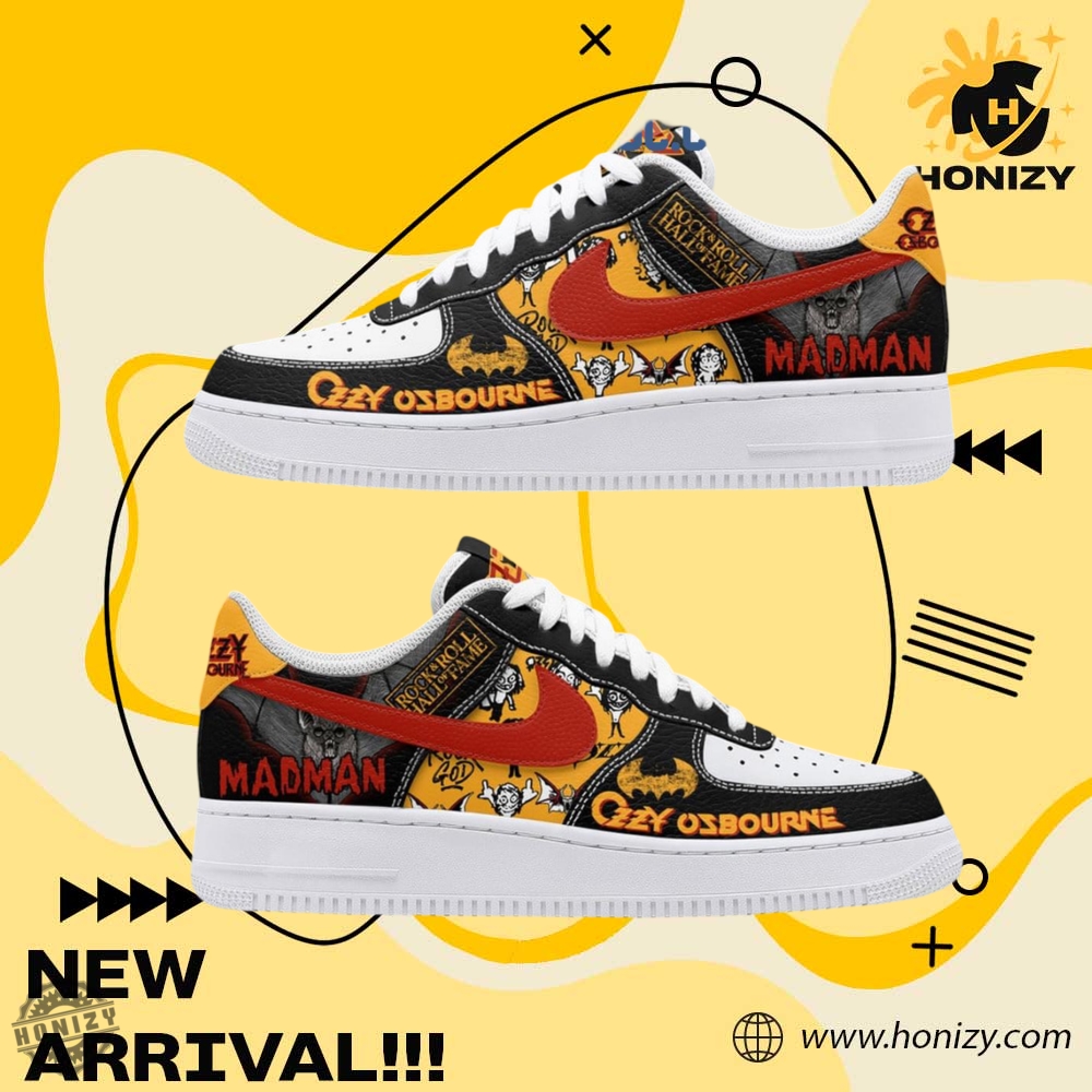 Ozzy Osbourne Madman Music In Hall Of Fame Rock And Roll Band Unisex Trending Air Force 1 Shoes