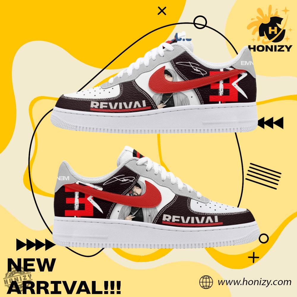 Eminem Music Rap God Revival And Recovery In Unisex Trending Air Force 1 Shoes