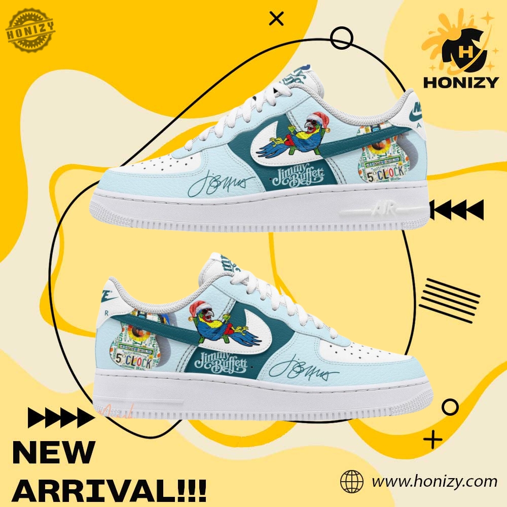 Jimmy Buffett Music Christmas At 5 Oclock Unisex Trending Air Force 1 Shoes