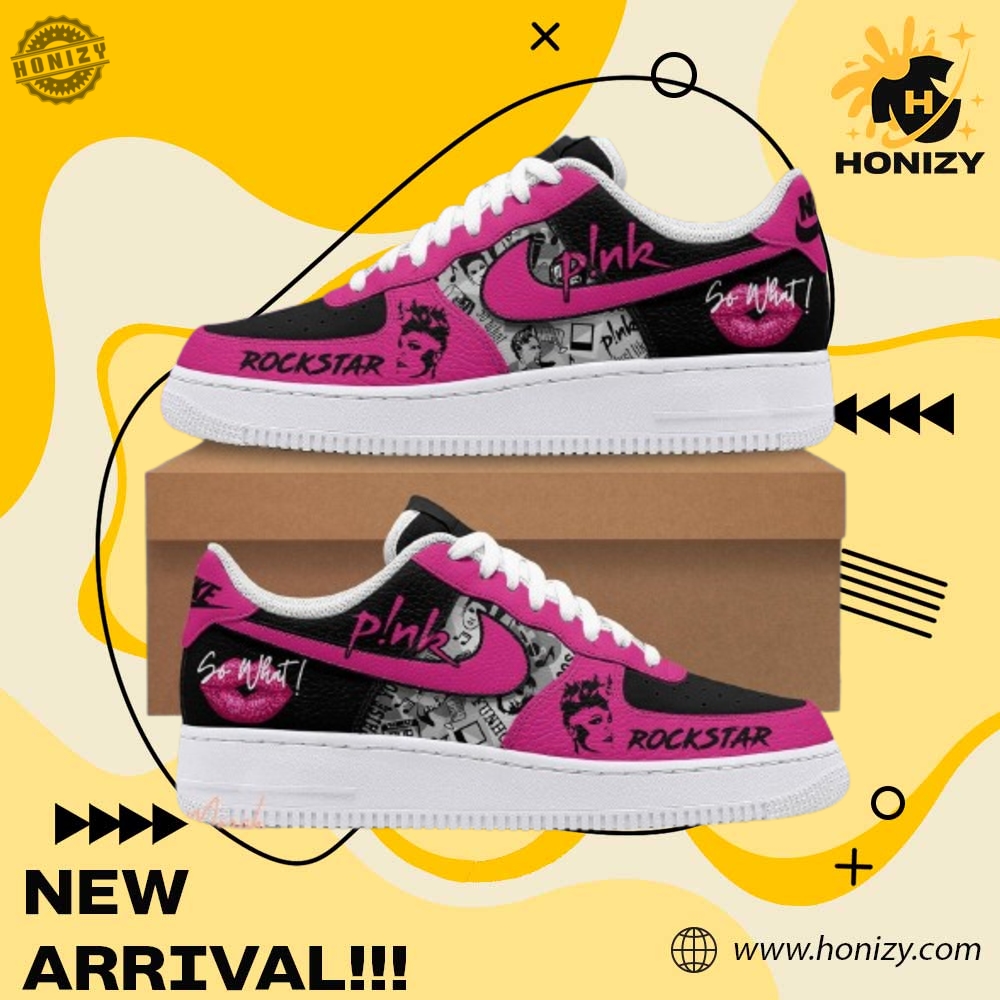 Pink Music I Am A Rockstar True Fan Unisex Trending Air Force 1 Shoes