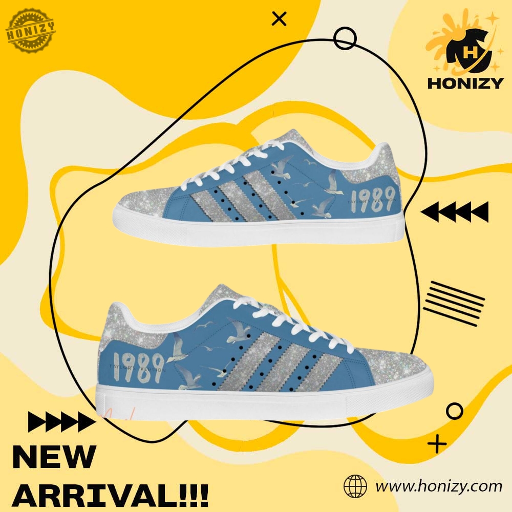 Taylor Swift Singer Music 1989 In Blue Edition Unisex Trending Stan Smith Shoes