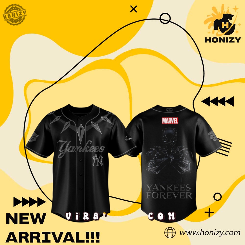 Custom Graphic 3D Jerseys 10 Mlb Yankees X Black Panther Movie 2025 Unisex Trendy Baseball Jersey