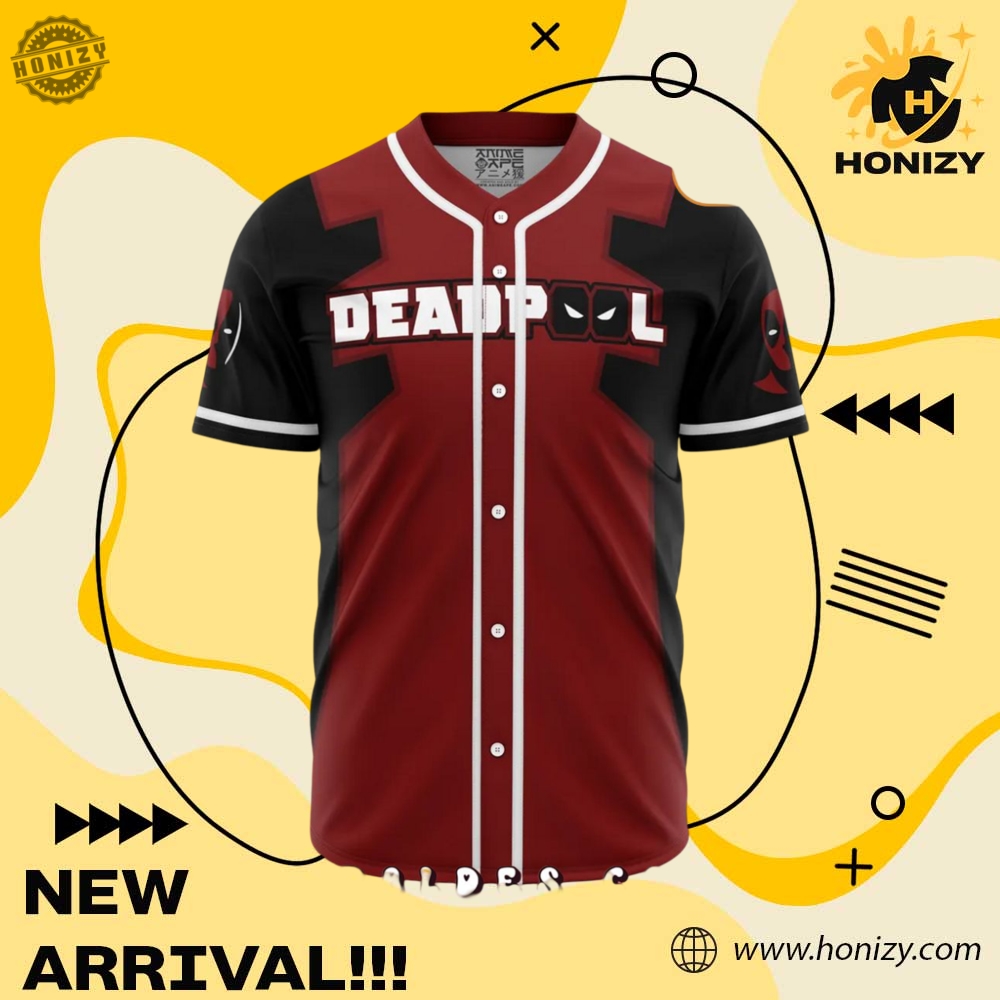 Custom Graphic 3D Jerseys 20 Deadpool Marvel Movie Unisex Trendy 3D Baseball Jersey