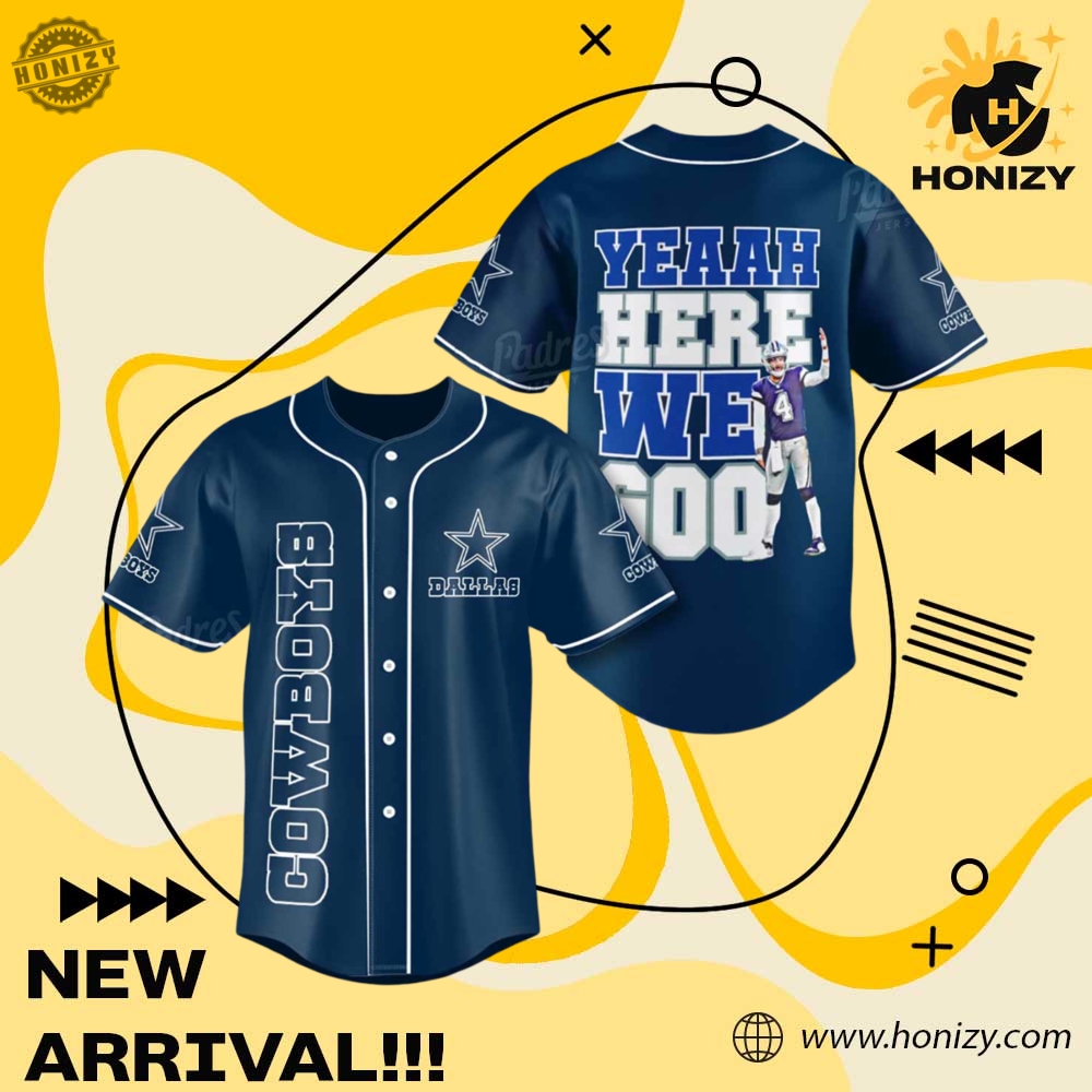 Limited Edition Inspired Jersey 4 Nfl Dallas Cowboys Football 3D Unisex Trendy Baseball Jersey
