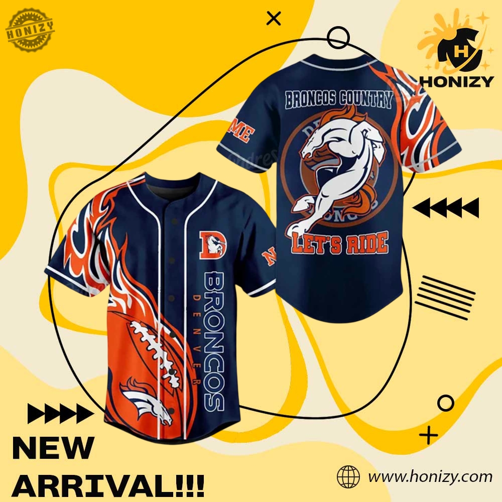 Limited Edition Inspired Jersey 18 Nfl Football Denver Broncos Custom Name Unisex Trendy Baseball Jersey