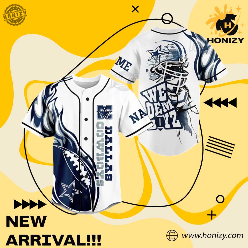 Limited Edition Inspired Jersey 20 Nfl Football Dallas Cowboys We Dem Boyz Custom Name Unisex Trendy Baseball Jersey