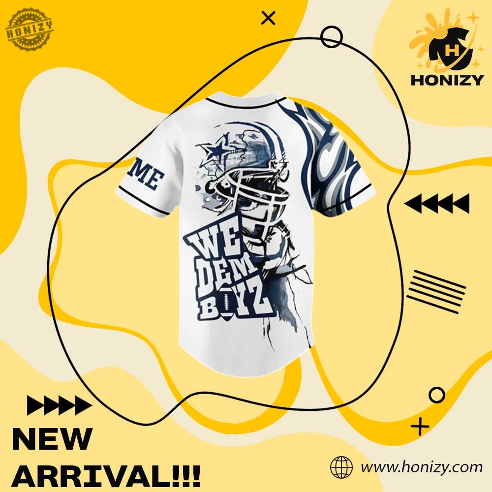 Nfl Football Dallas Cowboys We Dem Boyz Custom Name Unisex Trendy Baseball Jersey 4 NFL Football Dallas Cowboys We Dem Boyz Custom Name unisex trendy Baseball Jersey
